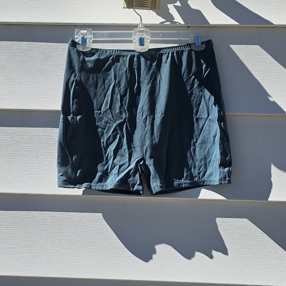 Teal Utility Pocket Apron Dress - Picture 4 of 6